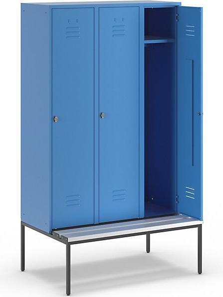 Actual product image Wolf Clothes locker with bench underneath (120 cm, 214 cm)