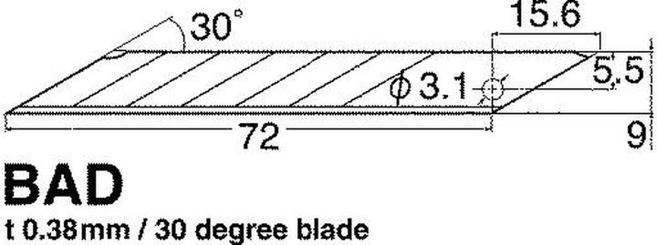 Image du produit NT Cutter Lames de rechange BAD-21P (Lame de rechange)