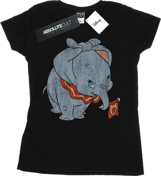 Actual product image Disney Womens/Ladies Dumbo Classic Tied Up Ears Cotton T-Shirt (M)
