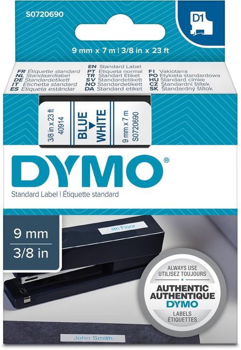 Produktbild Dymo S0720690 Standardband (0.90 cm, Blau)