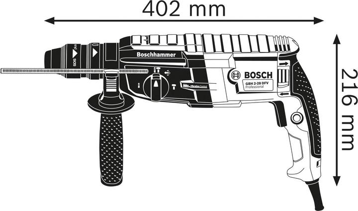 Actual product image Bosch Professional GBH 2-28 F Set (Electrical connection)