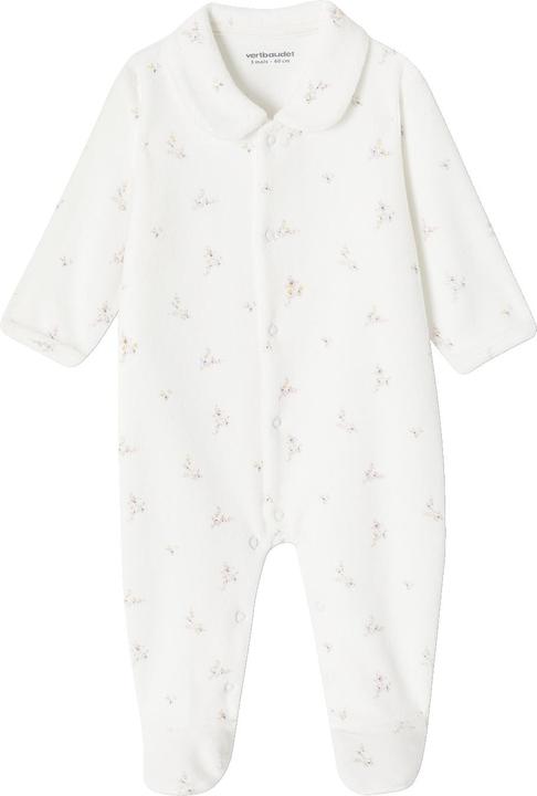 Vertbaudet 2er-Pack Baby Samtstrampler mit Bio-Baumwolle