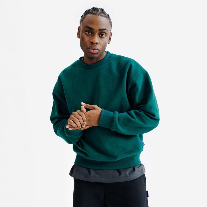 Actual product image Decathlon Sweatshirt Herren Oversized Rundhals - grün (M)