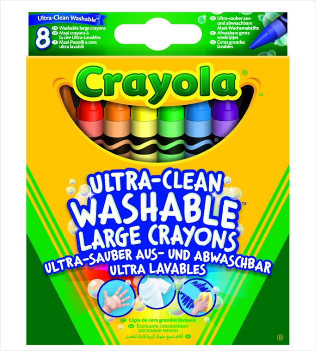 Image du produit Crayola 8 crayons de cire ultra-propres (Multicolore, 8 x)