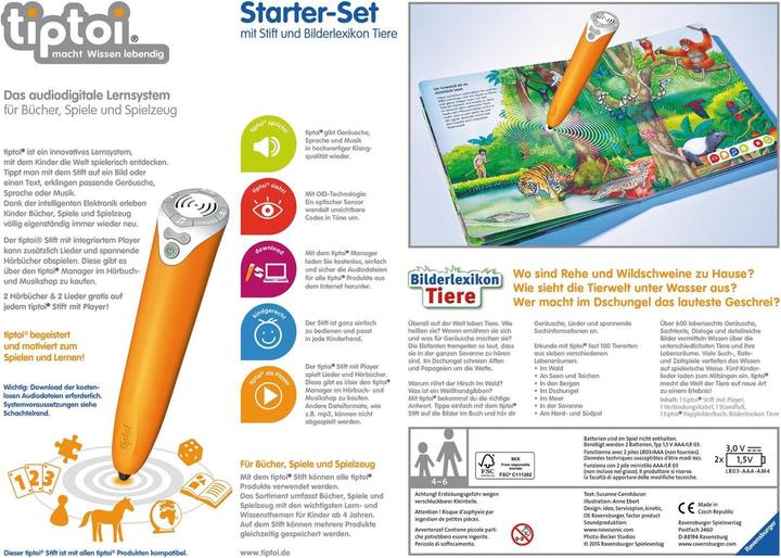 Produktbild tiptoi Starter-Set Bilderlexikon Tiere
