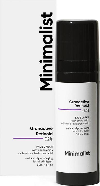 Minimalist Granactive Retinoid 02% Face Cream (30 ml, 24h Creme)