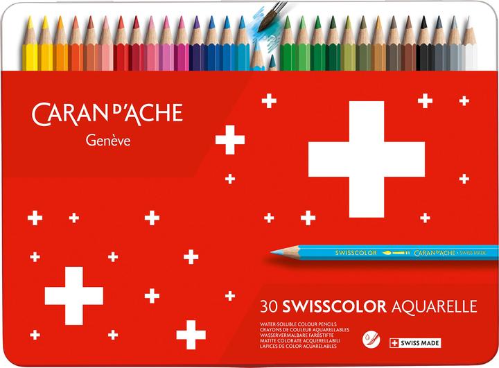 Caran d'Ache Farbstifte SWISSCOLOR 30 (Multifarbig, 30 x)