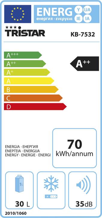 Label énergétique Tristar Kb-7532 (26 l)