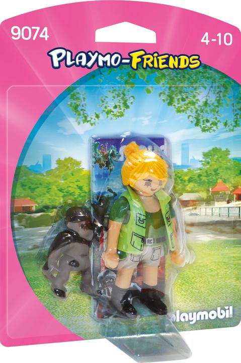 Playmobil Tierpflegerin mit Gorillababy (9074, Playmobil Playmo-Friends)