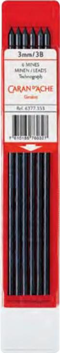 Immagine prodotto Caran d'Ache Ricariche Technograph (Mine di ricambio, Nero, 3 mm)