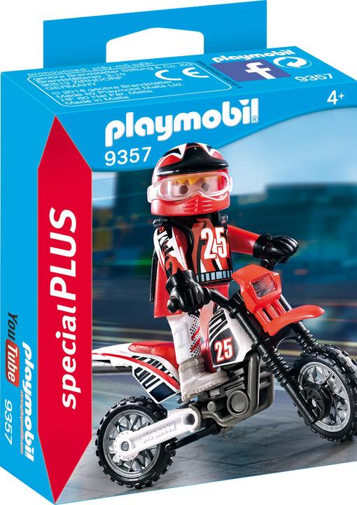 Produktbild Playmobil Motocross-Fahrer (9357, Playmobil Special Plus)