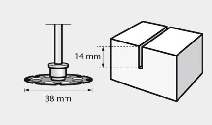Produktbild Dremel EZ SpeedClic Holz-Trennscheibe Ø 38,0 mm (1 Stück)
