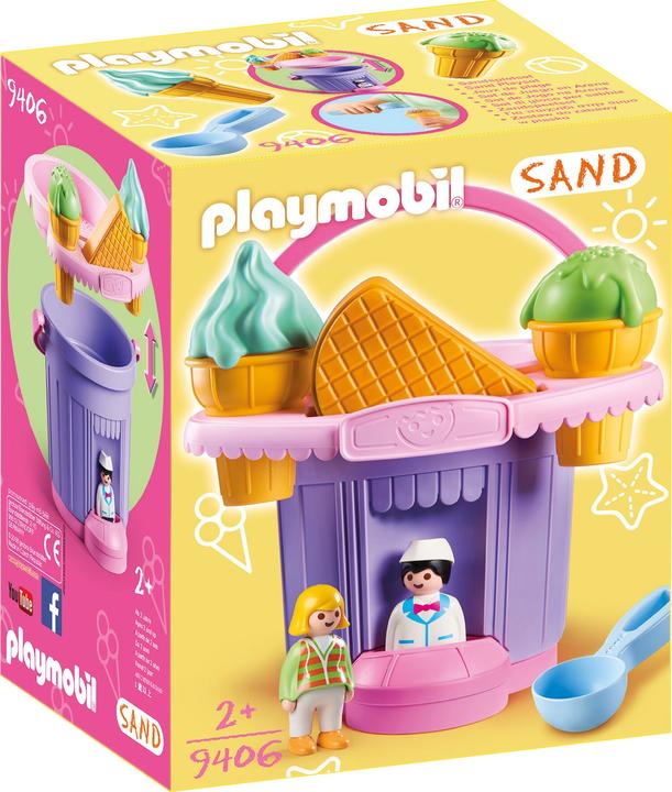 Actual product image Playmobil Sand pail "Ice cream parlor" (9406, Playmobil Sand)
