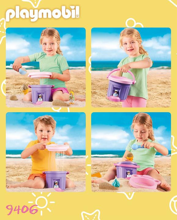 Actual product image Playmobil Sand pail "Ice cream parlor" (9406, Playmobil Sand)