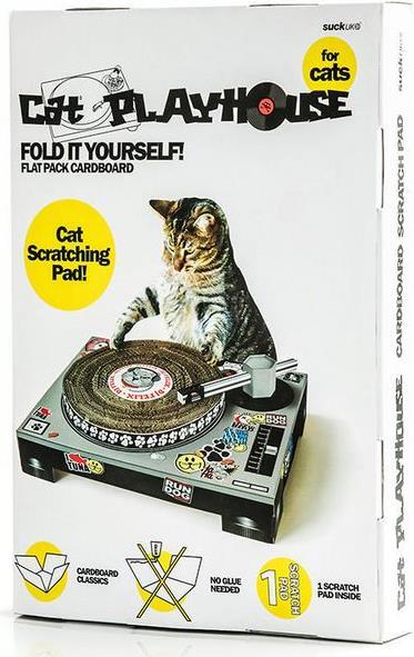 Produktbild Suck UK Katzen Kratzbaum Plattenspieler (10 cm, Multi Color)