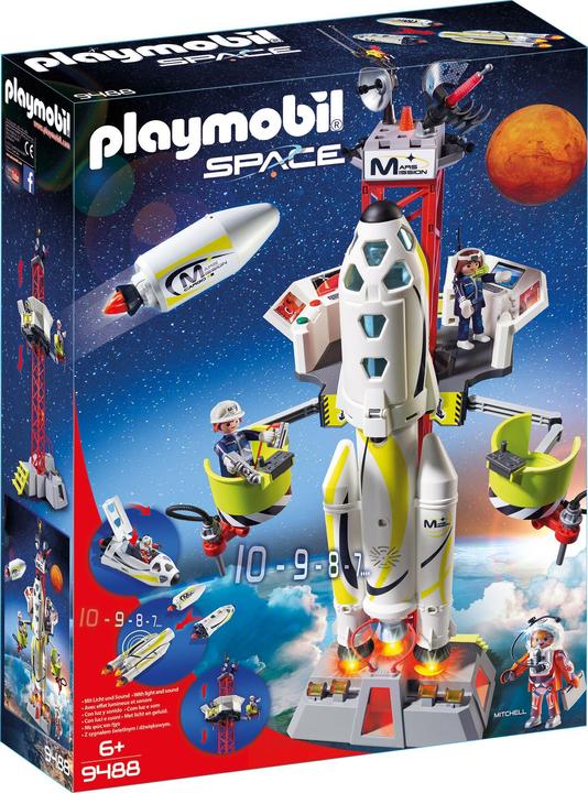Image du produit Playmobil Fusée martienne avec rampe de lancement (9488, Espace Playmobil)