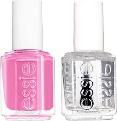 Actual product image Essie Set manichiura/pedichiura Nail Lacquer No.20 Lovie Dovei, 13.5ml Topcoat Good to go, 5ml (20 Lovie Dovei, Colour paint, Top coat)