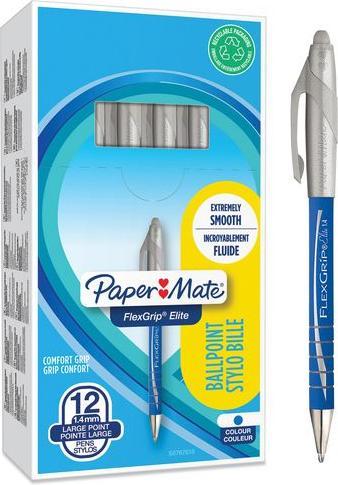 Image du produit Paper Mate Stylo à bille FlexGrip Elite (Bleu, 1 x)