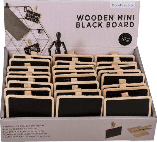 Actual product image Magni Wooden board mini 7x7cm with clip for labelling (7 x 7 cm)