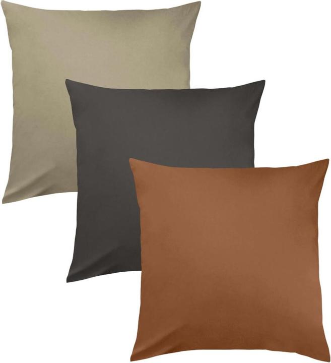 Produktbild Traumschlaf Uni Kissenhülle Monaco 2er Set (Kopfkissenbezug, 50x50 cm)