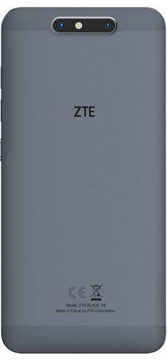 Actual product image ZTE Blade V8 (32 GB, Dark grey, 5.20", Hybrid Dual SIM, 13 Mpx, 4G)