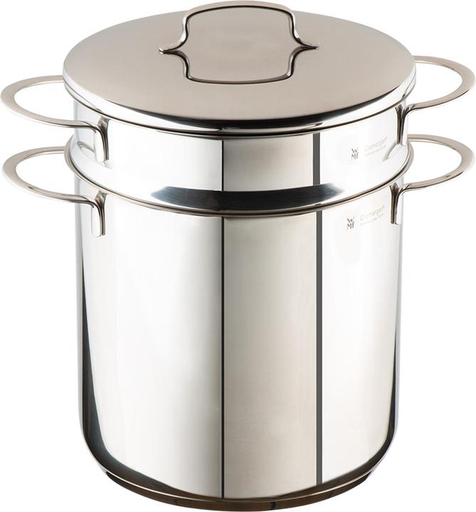 WMF Nudeltopf Kochtopf Induktion 18cm klein Metalldeckel Mini Edelstahl (18 cm, Dampfkochtopf, Edelstahl)