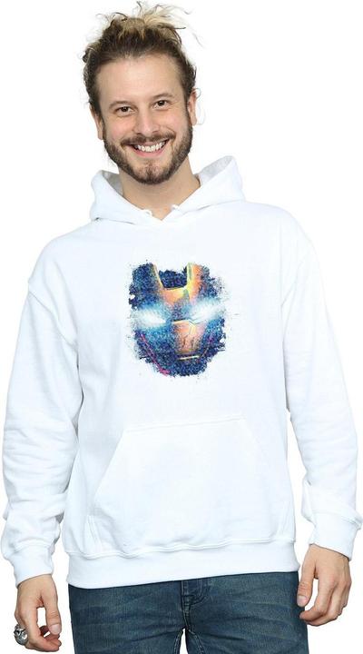 Immagine prodotto Avengers Iron Man Distressed Head Felpa con Cappuccio Uomo (XL)