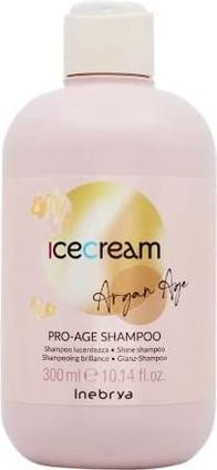 Produktbild Inebrya Ice Cream Argan Age Pro-Age Shampoo - Argan Oil Based Shampoo for Radiant Shine - 300ml (300 ml, Flüssiges Shampoo)