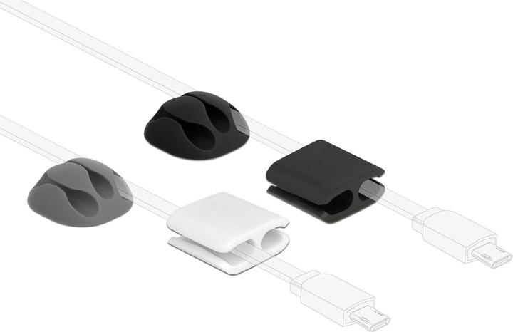 Image du produit Delock Jeu de porte-câbles et de serre-câbles 4 pièces