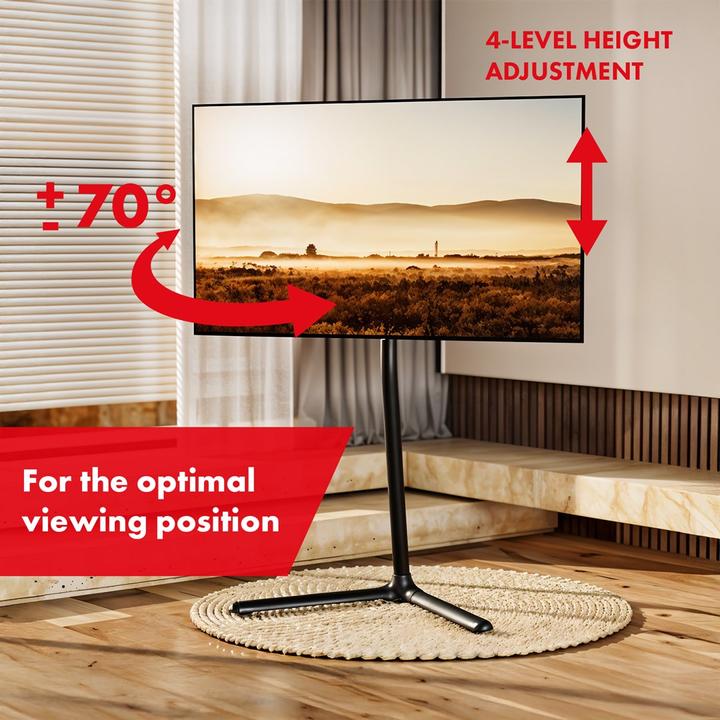 Produktbild Maclean Bodenhalterung für TV 32-70 max. VESA 400x400 max. 40kg MC-494 (70", 40 kg)