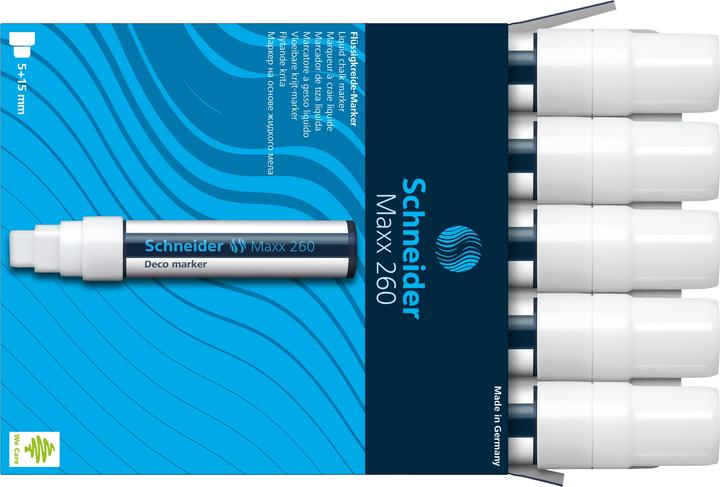 Actual product image Schneider Maxx 260 chalk pen (e) (White, 15 mm, 1 x)