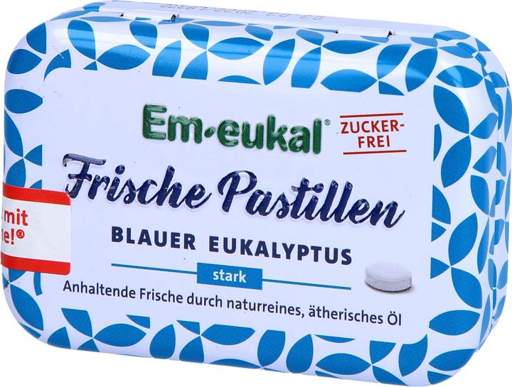 Image du produit Em-eukal Pastilles fraîches à l'eucalyptus bleu sans sucre avec xylitol (1 pcs, 20 g)