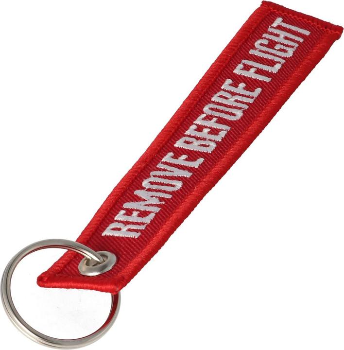 Produktbild AccuCell Anhänger mit Schriftzug Remove before flight Mini