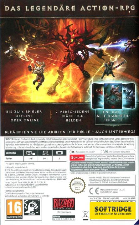 Image du produit Activision Diablo 3 : Collection éternelle (Switch, DE)