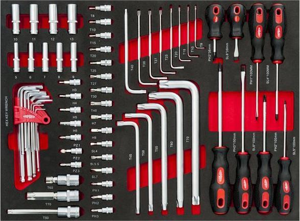 Actual product image Airpress gereedschapswagen 16 load 447 dlg. (447 pieces)