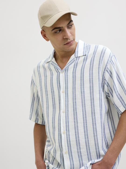 Actual product image Jack & Jones Jjeenzo Stripe Resort Shirt Ss Sn (M)