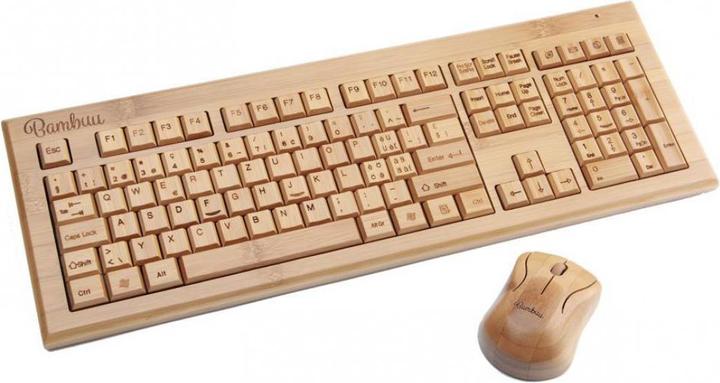 Produktbild Bambuu Bambus Tastatur (CH, Kabellos)