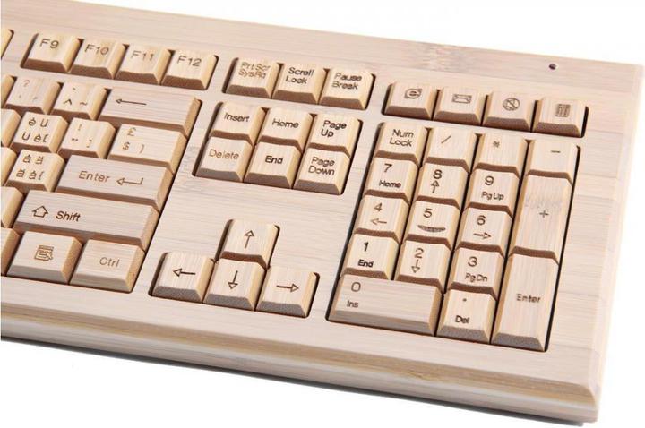 Produktbild Bambuu Bambus Tastatur (CH, Kabellos)