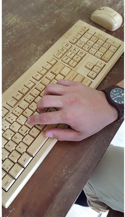 Produktbild Bambuu Bambus Tastatur (CH, Kabellos)