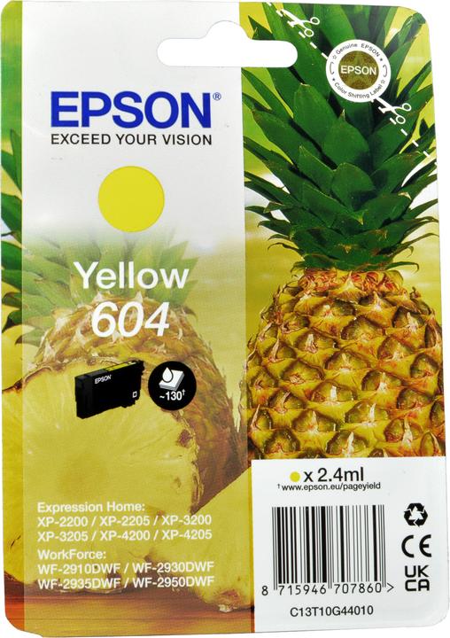 Actual product image Epson 604 (Y)