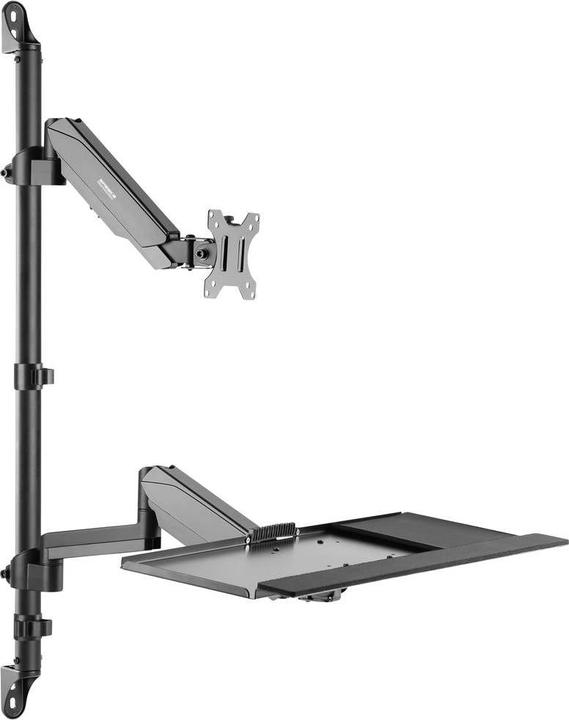 Actual product image SpeaKa Professional SP-MM-710 1 piece Monitor wall mount 43.2cm (17/ ) - 81.3cm (32/ ) height adjustment (Wall, 32.01")