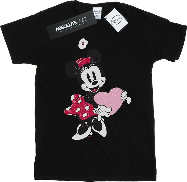 Immagine prodotto Disney Minnie Mouse Love Heart Maglietta Ampia Donna (L)