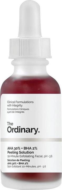 Actual product image The Ordinary AHA 30% + BHA 2% Peeling Solution (Exfoliation, 30 ml)