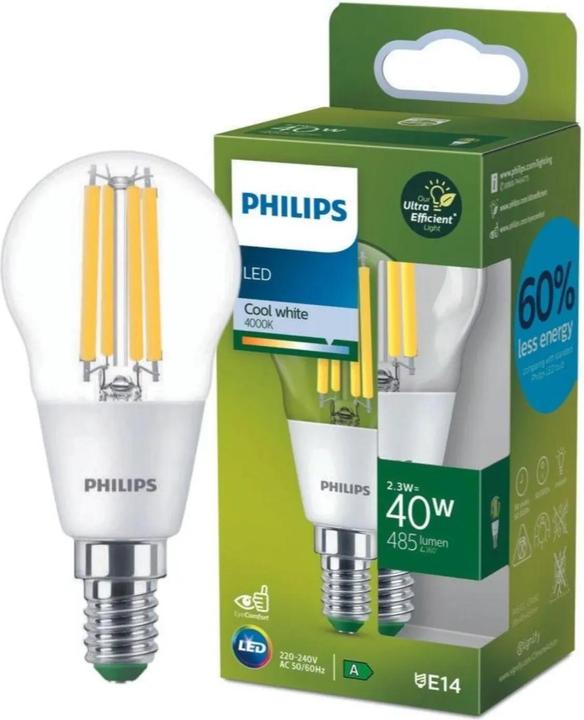 Actual product image Philips LED Classic (E14, 2.30 W, 485 lm, 1 x, A)