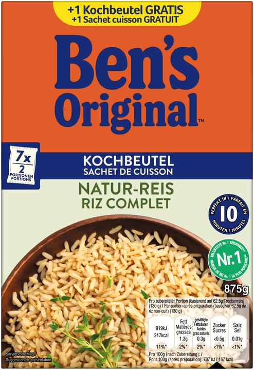 Immagine prodotto Ben's Original Sacchetto di cottura del riso integrale (875 g)