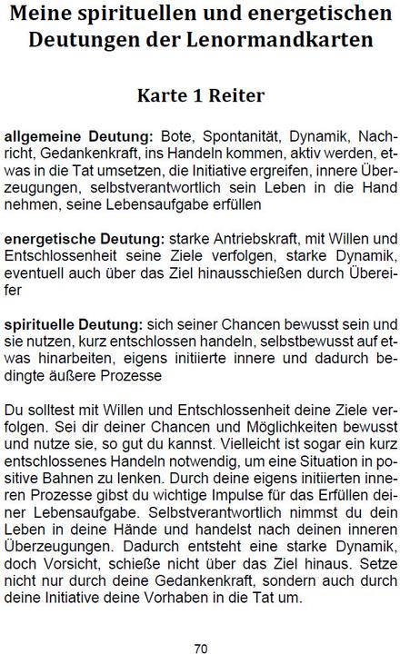 Produktbild Der magische Seelenblick mit den Lenormandkarten (Deutsch, Andrea Rosenthal, 2022)