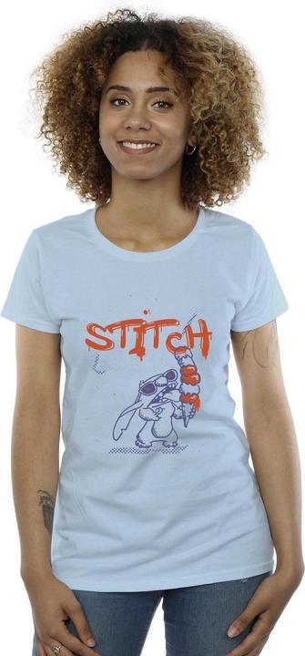Actual product image Disney Womens/Ladies Lilo & Stitch Ice Creams Cotton T-Shirt (XL)