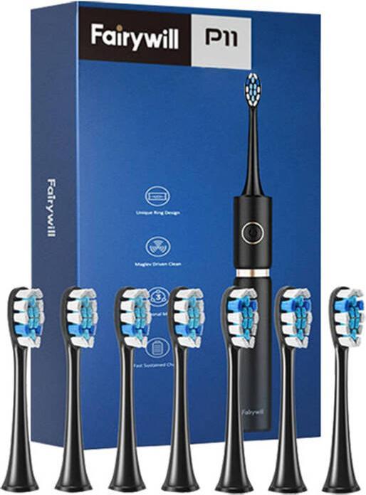 Actual product image Fairywill Sonic toothbrush with head set and case FW-P11 (Sonic toothbrush)