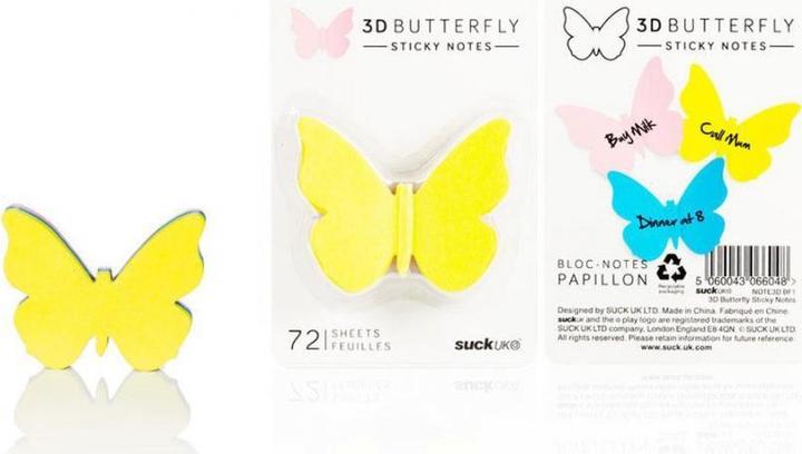 Produktbild Suck UK 3D Butterfly Sticky Notes