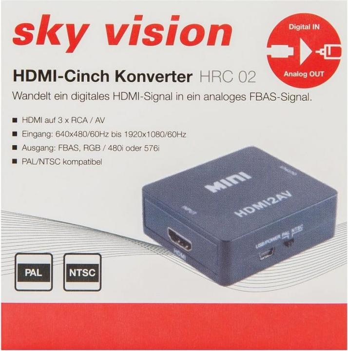 Produktbild Sky Vision HDMI zu RCA Konverter